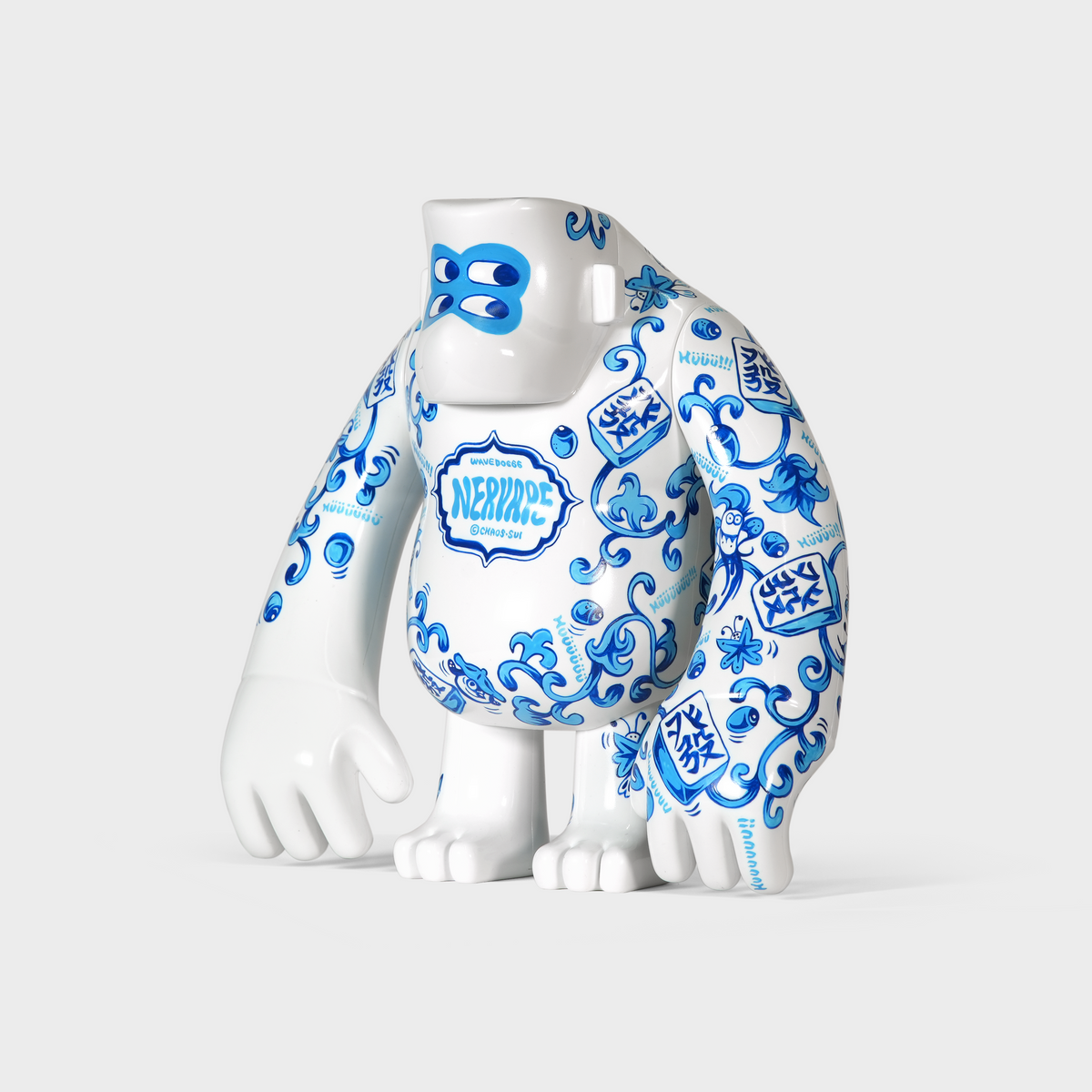 Blue & White Ape